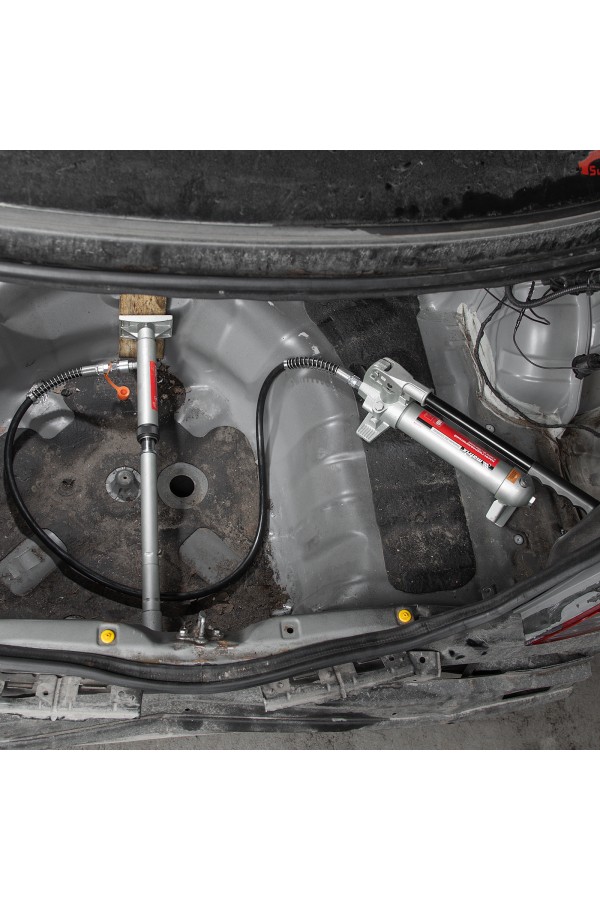 Растяжка гидравлическая, 10 т, набор из 17 предметов, 7 сменных насадок, в пластиковом кейсе Matrix