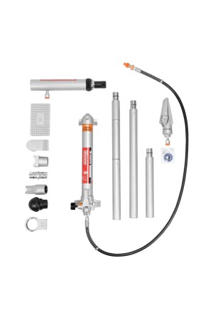 Растяжка гидравлическая, 10 т, набор из 17 предметов, 7 сменных насадок, в пластиковом кейсе Matrix