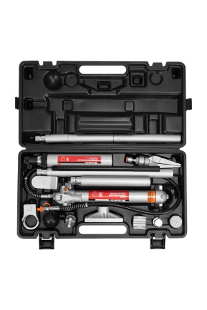 Растяжка гидравлическая, 10 т, набор из 17 предметов, 7 сменных насадок, в пластиковом кейсе Matrix