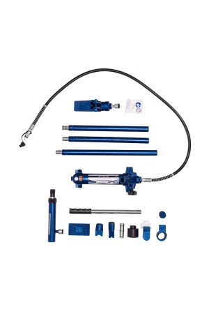 Растяжка гидравлическая, 4 т, набор из 17 предметов, 7 сменных насадок, в металлическом кейсе Stels