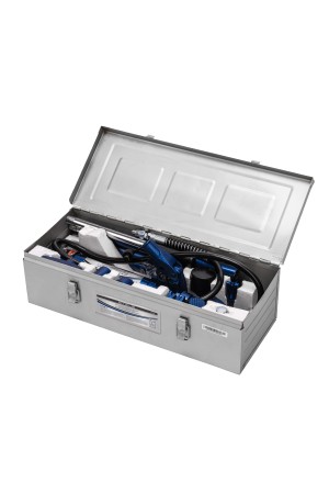 Растяжка гидравлическая, 4 т, набор из 17 предметов, 7 сменных насадок, в металлическом кейсе Stels