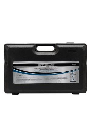 Растяжка гидравлическая, 4 т, набор из 17 предметов, 7 сменных насадок, в пластиковом кейсе Stels