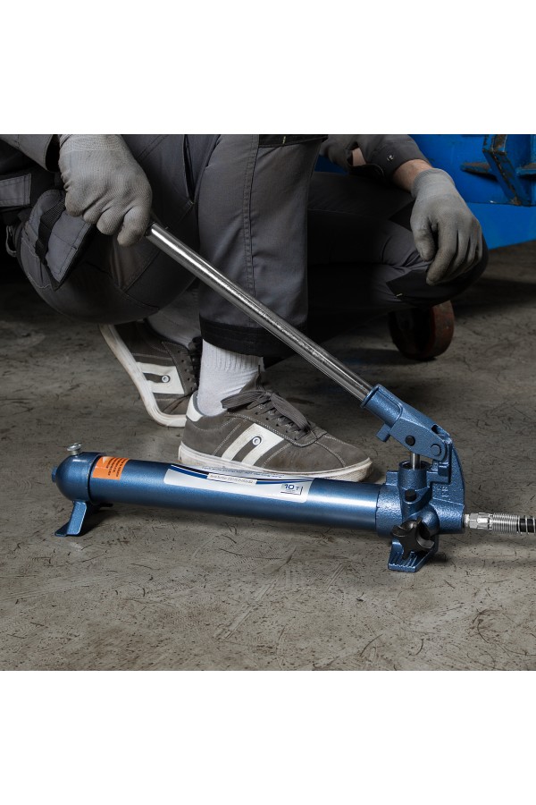 Растяжка гидравлическая, 10 т, набор из 17 предметов, 7 сменных насадок, в пластиковом кейсе Stels