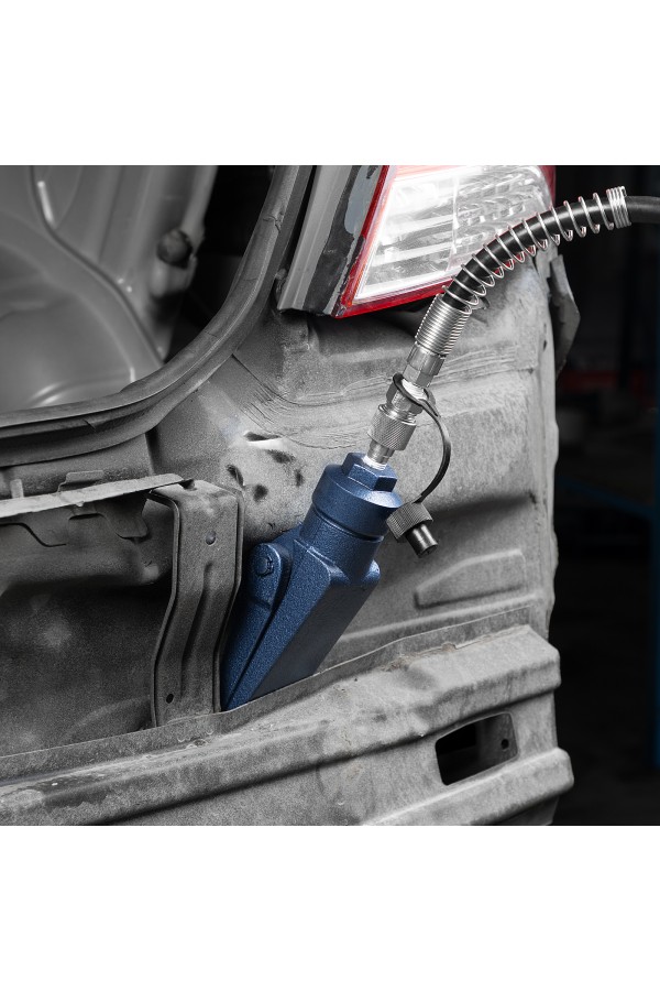 Растяжка гидравлическая, 10 т, набор из 17 предметов, 7 сменных насадок, в пластиковом кейсе на колесах Stels