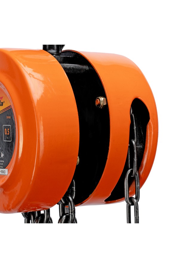 Таль цепная, 0.5 т, H подъема 2.5 м, расстояние между крюками 240 мм Sparta