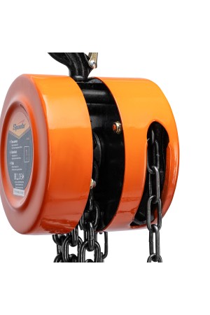 Таль цепная, 1 т, H подъема 2.5 м, расстояние между крюками 300 мм Sparta