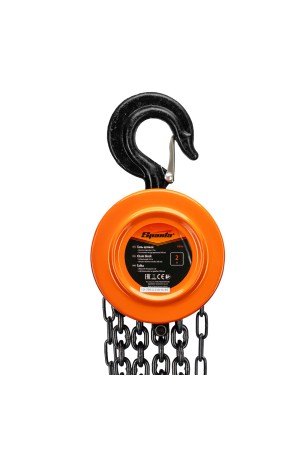 Таль цепная, 2 т, H подъема 2.5 м, расстояние между крюками 380 мм Sparta