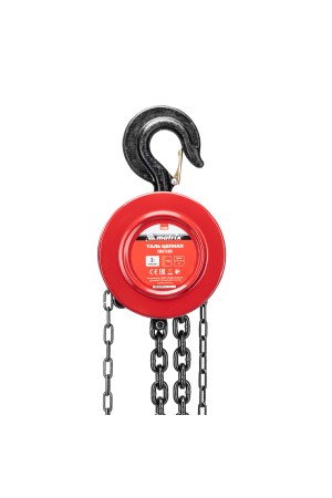 Таль цепная, 3 т, H подъема 3 м, расстояние между крюками 470 мм Matrix