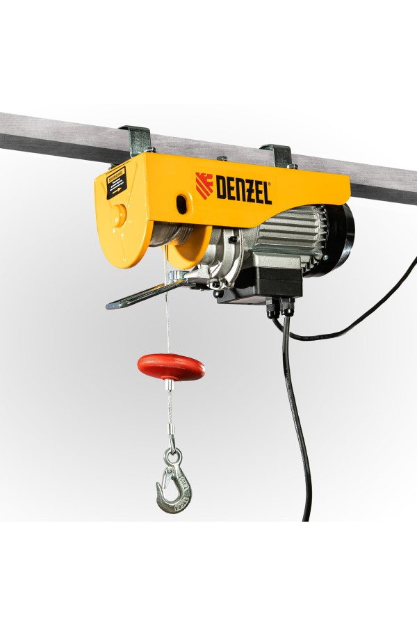 Тельфер электрический TF-250, 0.25 т, 540 Вт, высота 12 м, 10 м/мин Denzel