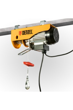 Тельфер электрический TF-250, 0.25 т, 540 Вт, высота 12 м, 10 м/мин Denzel