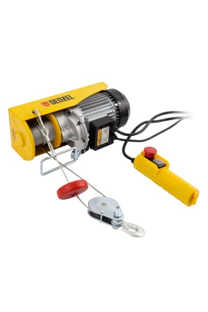 Тельфер электрический TF-500, 0.5 т, 1020 Вт, высота 12 м, 10 м/мин Denzel