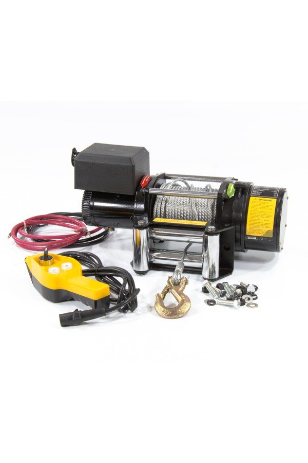 Лебедка автомобильная электрическая LB-2000, 2.2 т, 3.2 кВт, 12 В Denzel