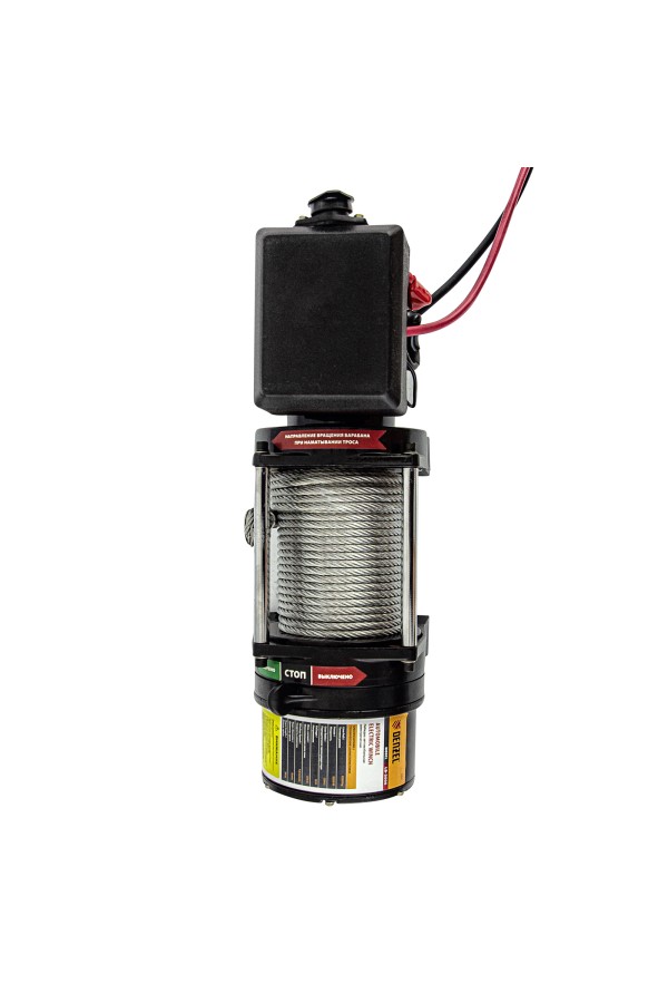 Лебедка автомобильная электрическая LB-2000, 2.2 т, 3.2 кВт, 12 В Denzel
