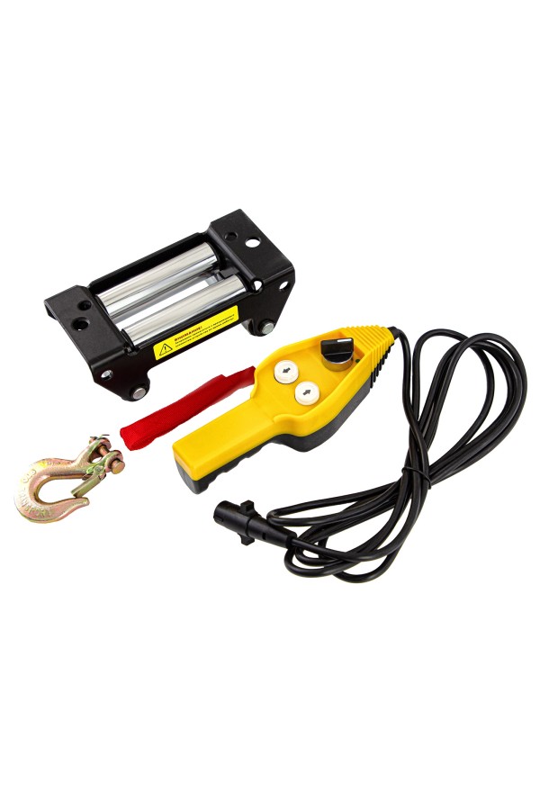 Лебедка автомобильная электрическая LB-2000, 2.2 т, 3.2 кВт, 12 В Denzel