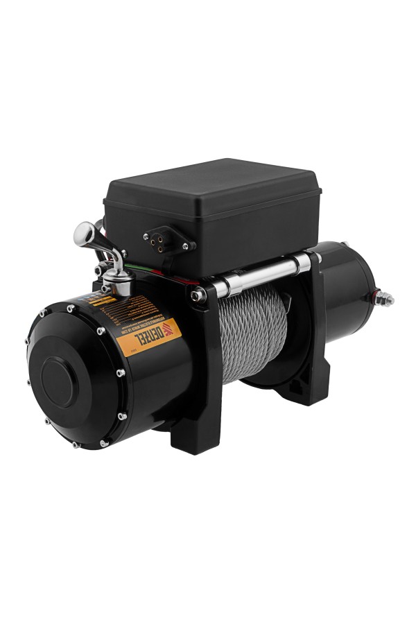 Лебедка автомобильная электрическая LB-2200, 2.2 т, 3.3 кВт, 12 В Denzel