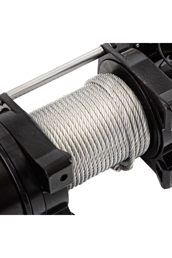 Лебедка автомобильная электрическая LB-3000.3.6 т, 3.4 кВт, 12 В Denzel