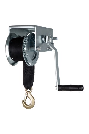 Лебедка шестеренчатая, тяга 0.8 т, ленточная Matrix