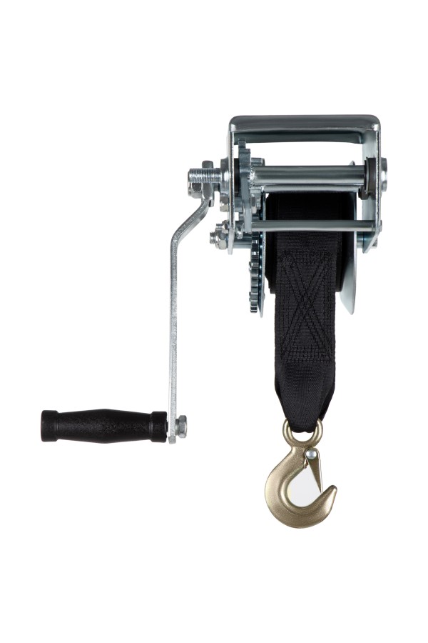 Лебедка шестеренчатая, тяга 0.8 т, ленточная Matrix