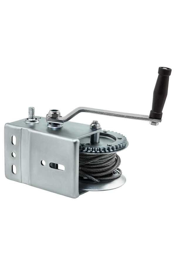 Лебедка шестеренчатая, тяга 0.8 т, тросовая Matrix