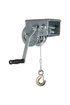 Лебедка шестеренчатая, тяга 0.8 т, тросовая Matrix