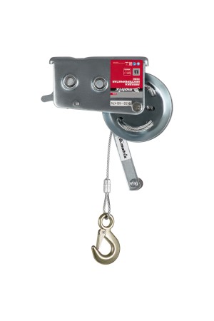 Лебедка шестеренчатая, тяга 0.8 т, тросовая Matrix