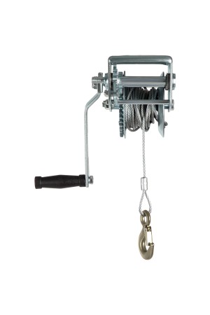 Лебедка шестеренчатая, тяга 0.8 т, тросовая Matrix