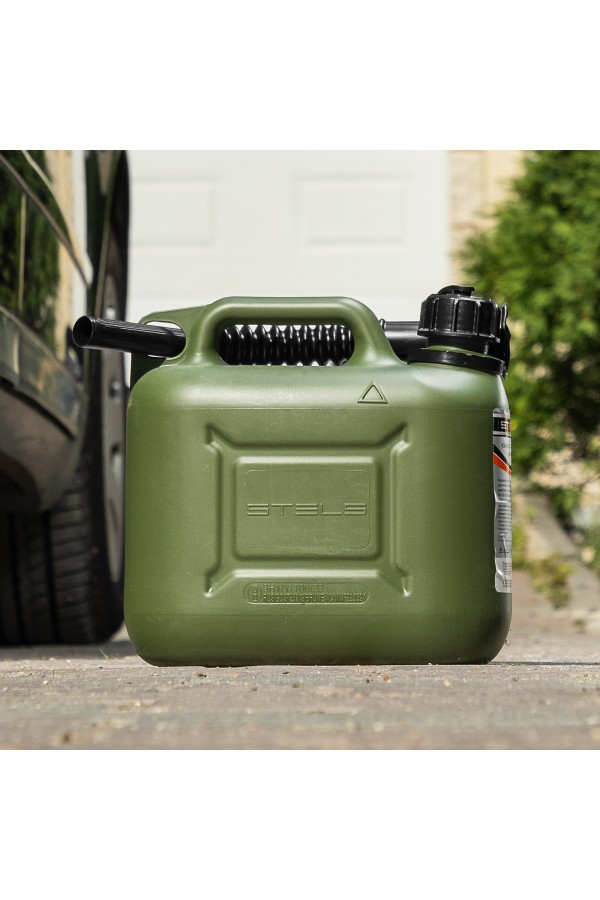 Канистра для ГСМ вертикальная 5 л, пластиковая, усиленная Stels