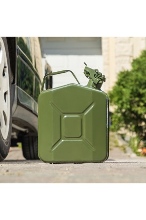 Канистра для топлива, металлическая, толщина стенок 0,8мм, 5 литров Россия