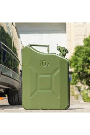 Канистра для топлива, металлическая, толщина стенок 0,8мм, 10 литров Россия