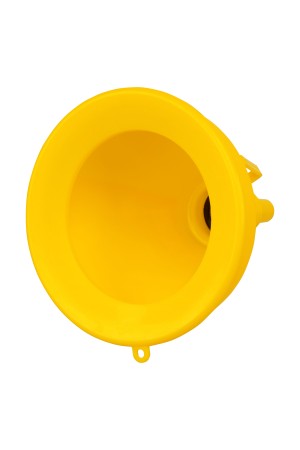 Воронка пластиковая 135 мм с металлическим ситом, гибким наконечником и непроливайкой Denzel