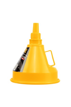 Воронка пластиковая 135 мм с металлическим ситом, гибким наконечником и непроливайкой Denzel