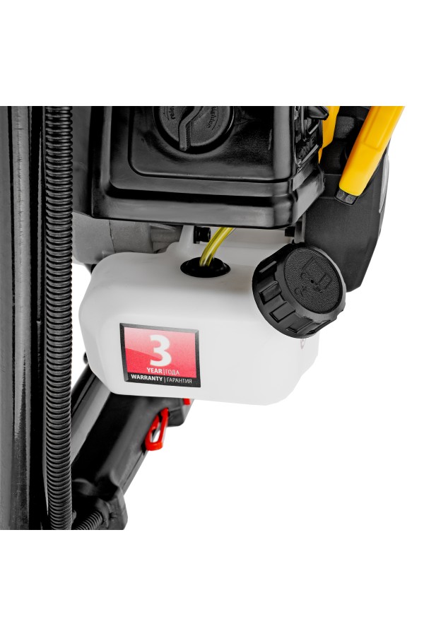 Мотобур DX-52, объём двигателя 52 см3, соединение 20 мм, без шнека Denzel