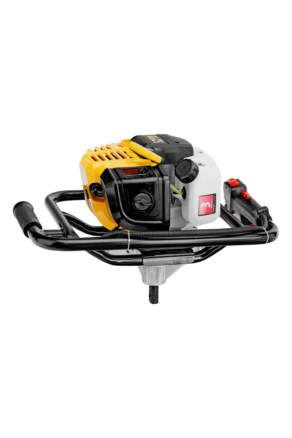 Мотобур DX-52, объём двигателя 52 см3, соединение 20 мм, без шнека Denzel