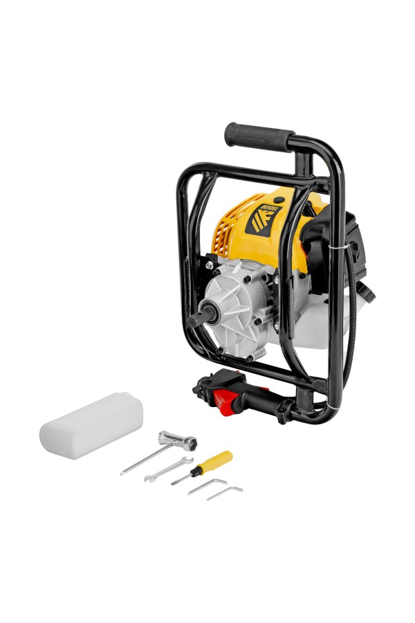 Мотобур DX-52, объём двигателя 52 см3, соединение 20 мм, без шнека Denzel