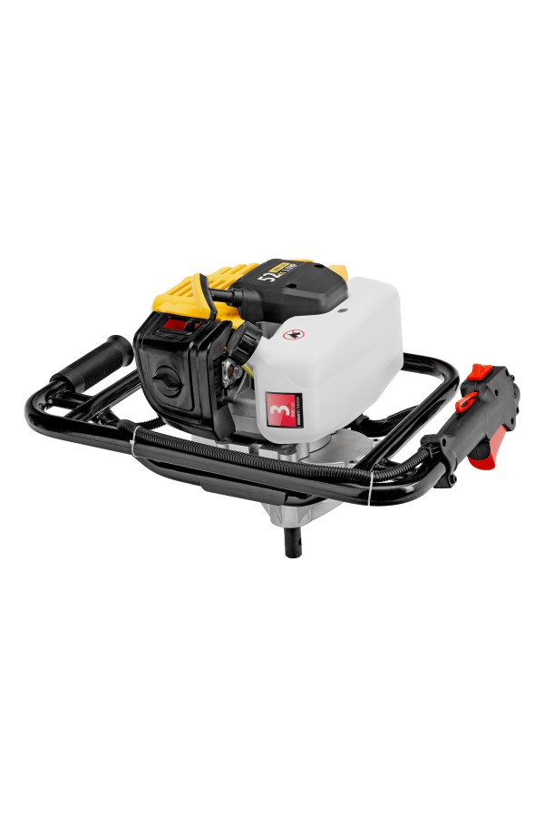 Мотобур DX-52, объём двигателя 52 см3, соединение 20 мм, без шнека Denzel