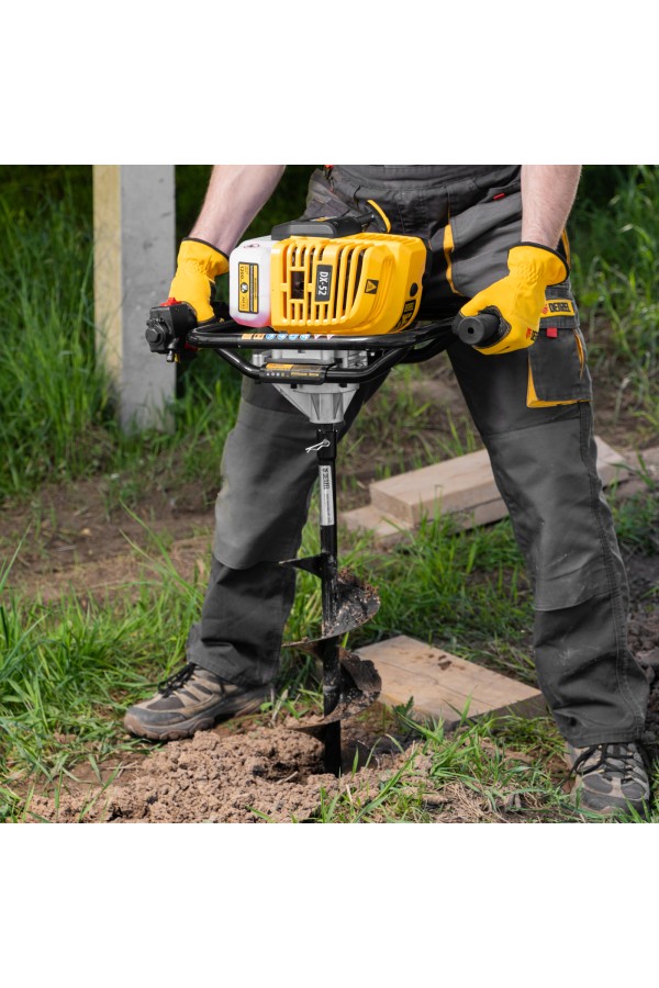 Шнек для грунта ER-150, диаметр 150 мм, длина 800 мм,соединение 20 мм, съемный нож Denzel