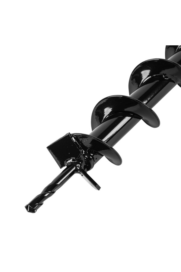 Шнек для грунта E-60, диаметр 60 мм, длина 800 мм,соединение 20 мм, несъемный нож Denzel