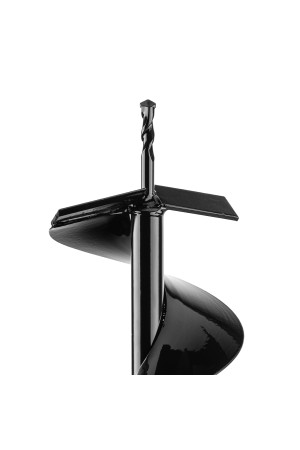 Шнек для грунта E-150, диаметр 150 мм, длина 800 мм,соединение 20 мм, несъемный нож Denzel