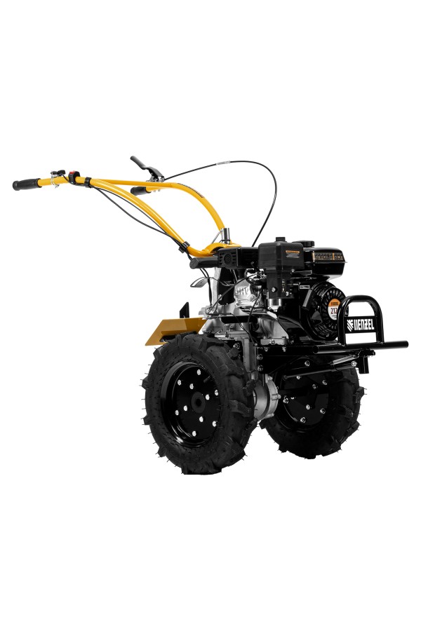 Мотоблок DPT-370X, 7 л.с, дисковое сцепление, ширина 90 см, глубина 35 см, фрез 3 х 4, ВОМ, передачи 3В/1Н Denzel