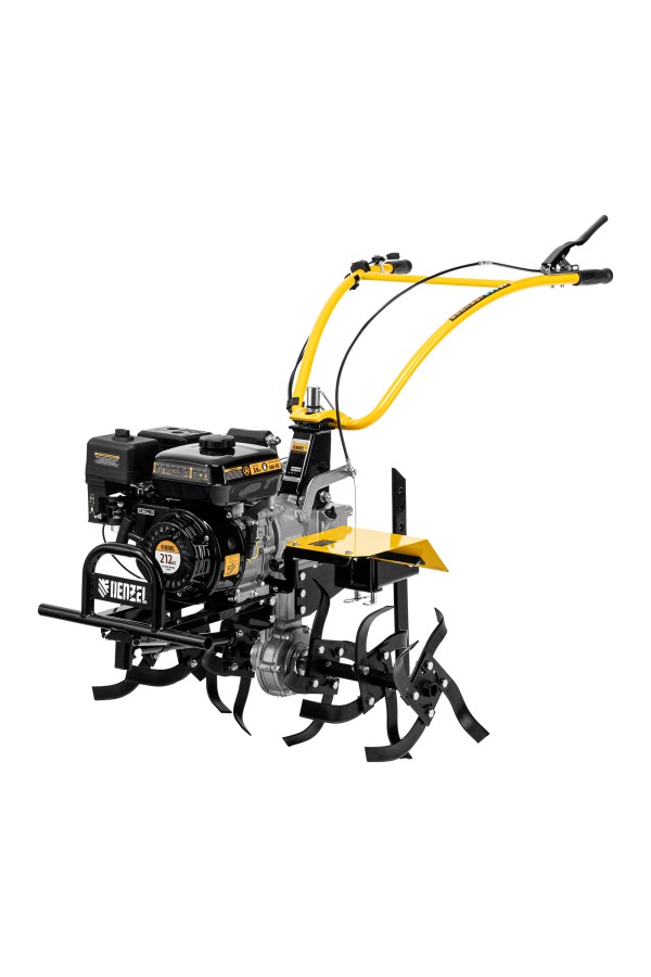 Мотоблок DPT-370X, 7 л.с, дисковое сцепление, ширина 90 см, глубина 35 см, фрез 3 х 4, ВОМ, передачи 3В/1Н Denzel