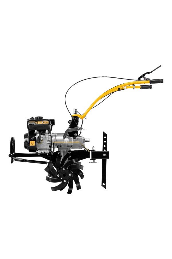 Мотоблок DPT-370X, 7 л.с, дисковое сцепление, ширина 90 см, глубина 35 см, фрез 3 х 4, ВОМ, передачи 3В/1Н Denzel