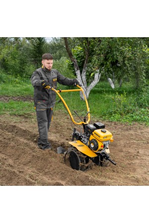 Мотоблок DPT-270S, 7 л.с., ремен.сцеп, фрез 3х4, ШОМ, передачи 2В/1Н Denzel