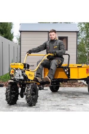 Мотоблок DPT-270S, 7 л.с., ремен.сцеп, фрез 3х4, ШОМ, передачи 2В/1Н Denzel