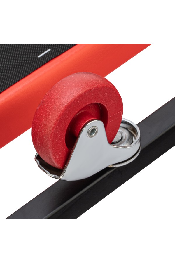 Лежак ремонтный на шести колесах, 1030 х 440 х 120 мм, поднимающийся подголовник Matrix