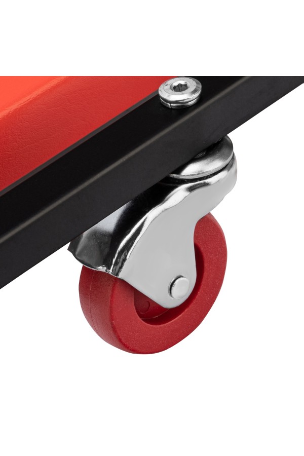 Лежак ремонтный на шести колесах, 1030 х 440 х 120 мм, поднимающийся подголовник Matrix