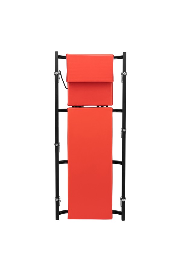 Лежак ремонтный на шести колесах, 1030 х 440 х 120 мм, поднимающийся подголовник Matrix