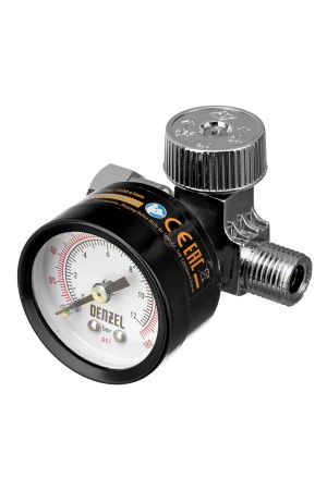 Регулятор давления с манометром для краскораспылителя K1500, 12 бар, 1/4