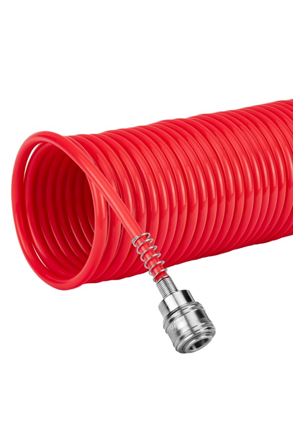 Шланг спиральный воздушный, 15 м, с быстросъемными соединениями Matrix