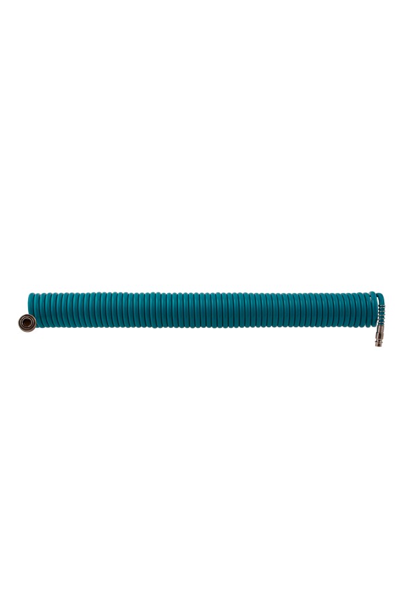 Полиуретановый спиральный шланг профессиональный BASF, 10 м, с быстросъемными соединениями Stels