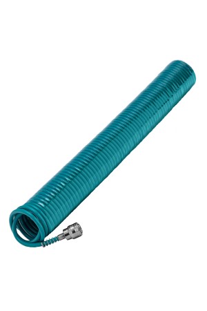 Полиуретановый спиральный шланг профессиональный BASF, 15 м, с быстросъемными соединением Stels
